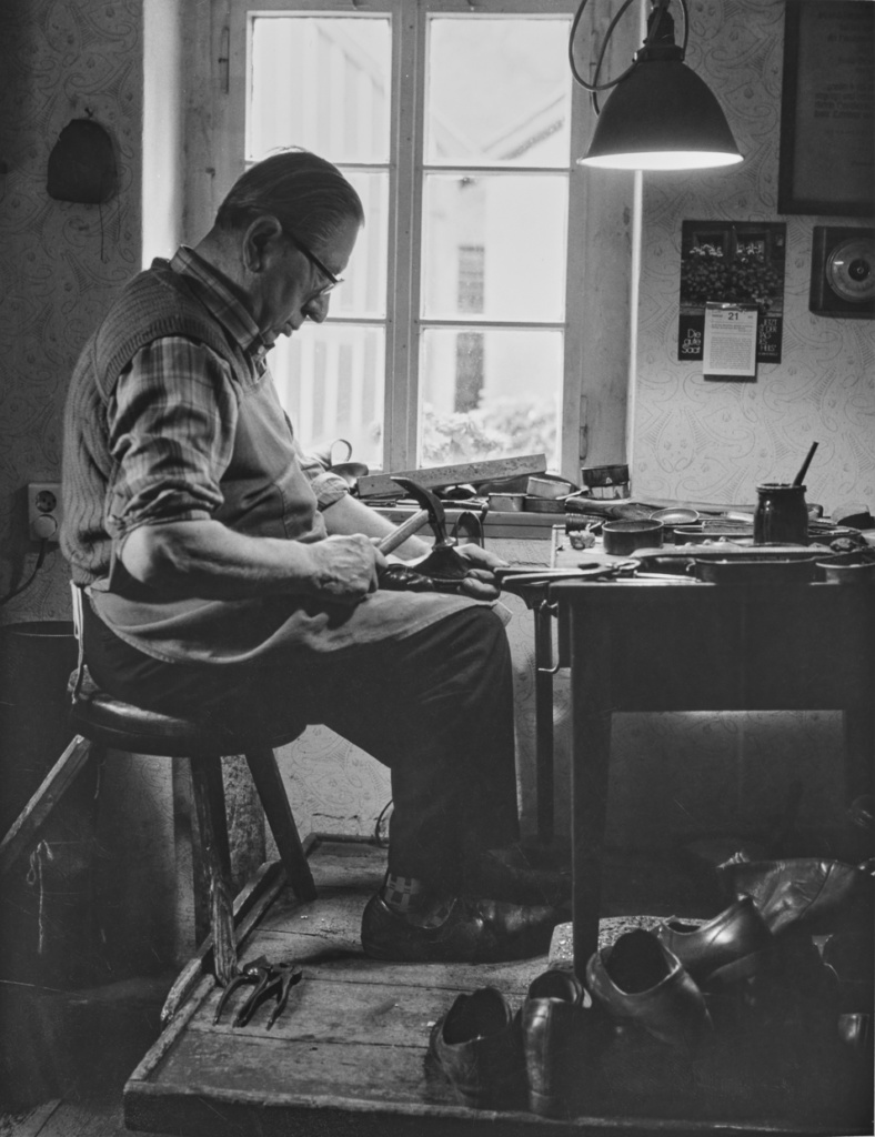 Schuhmacher Martin Langer August 1987 - Foto B. Torchala